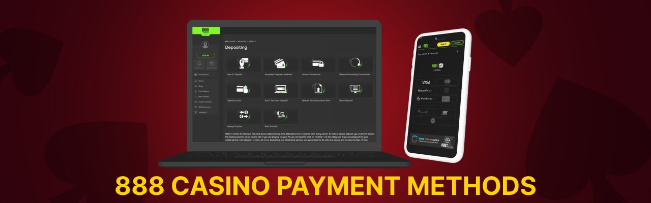 888 Casino payment methods