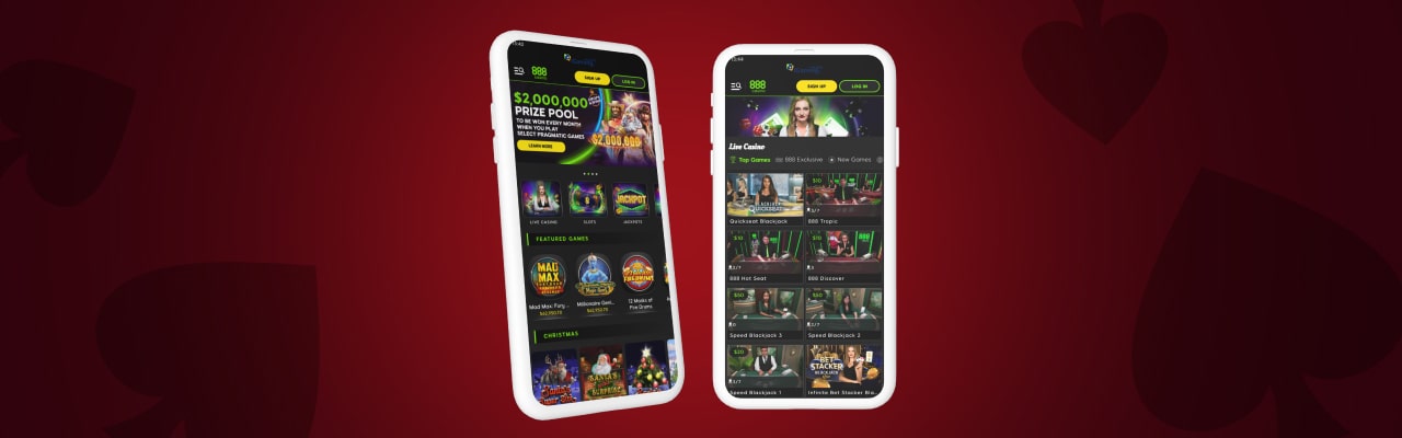 888Casino on mobile