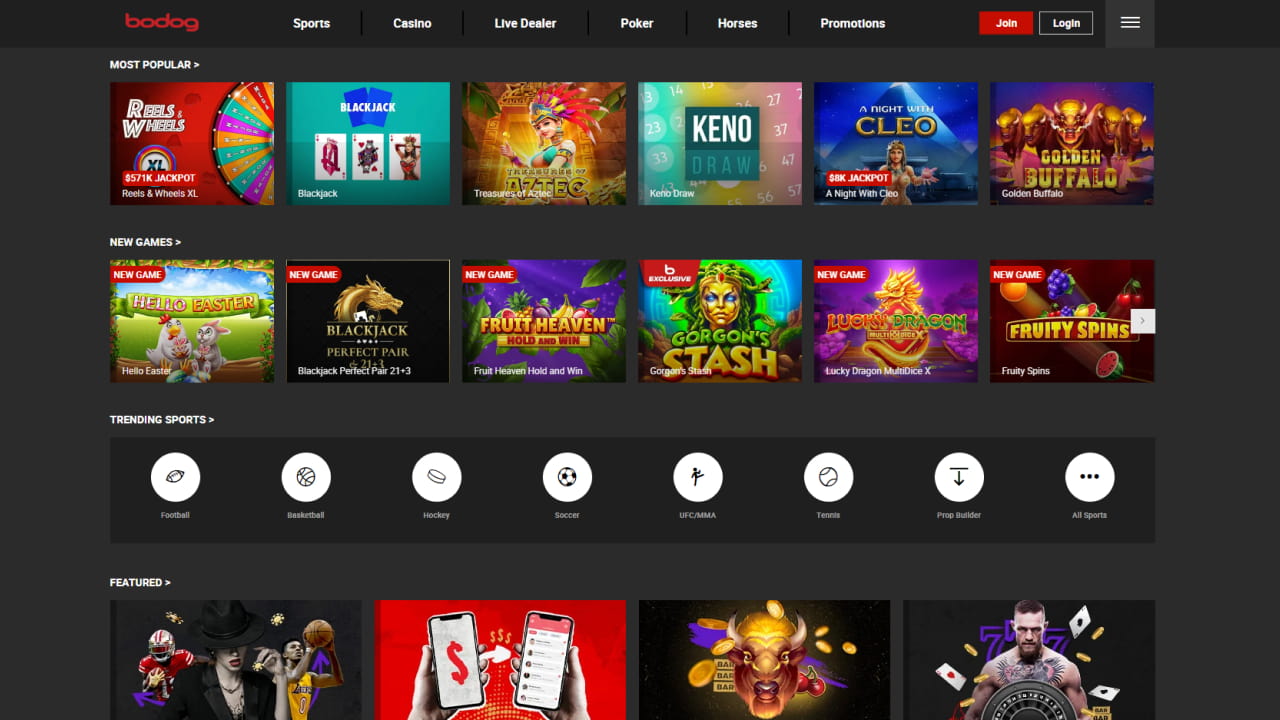 Bodog online casino