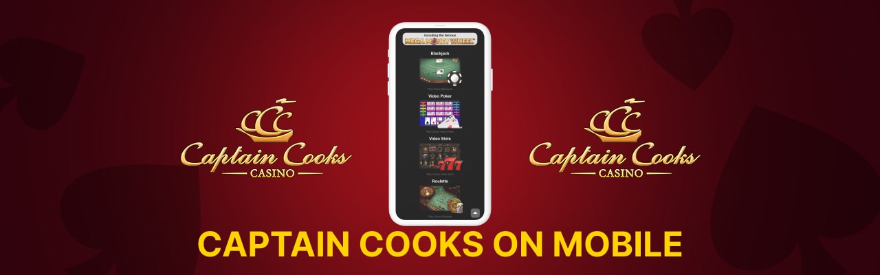 Captain cooks casino on mobile