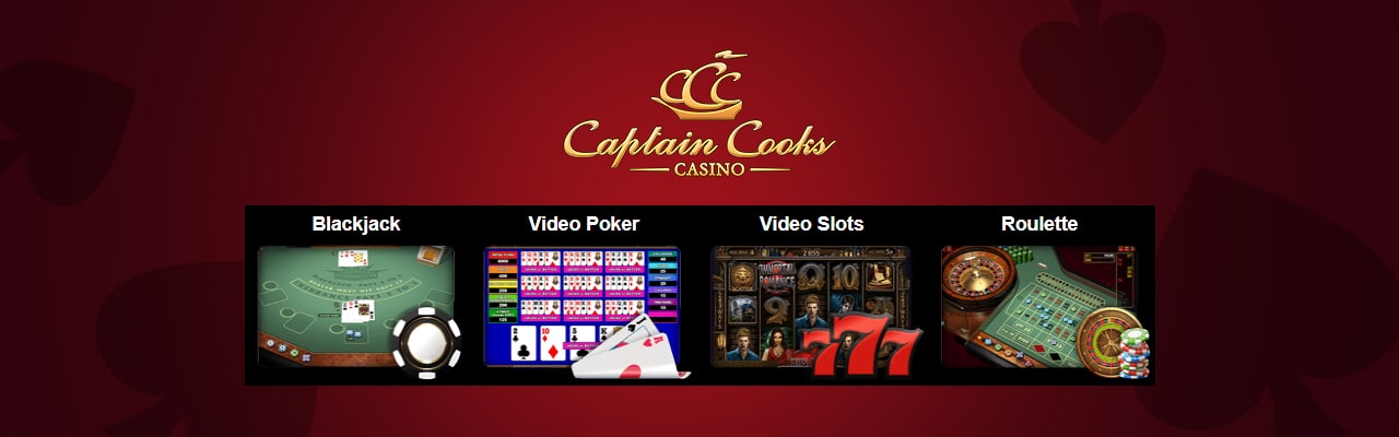 Captain cooks casino online games