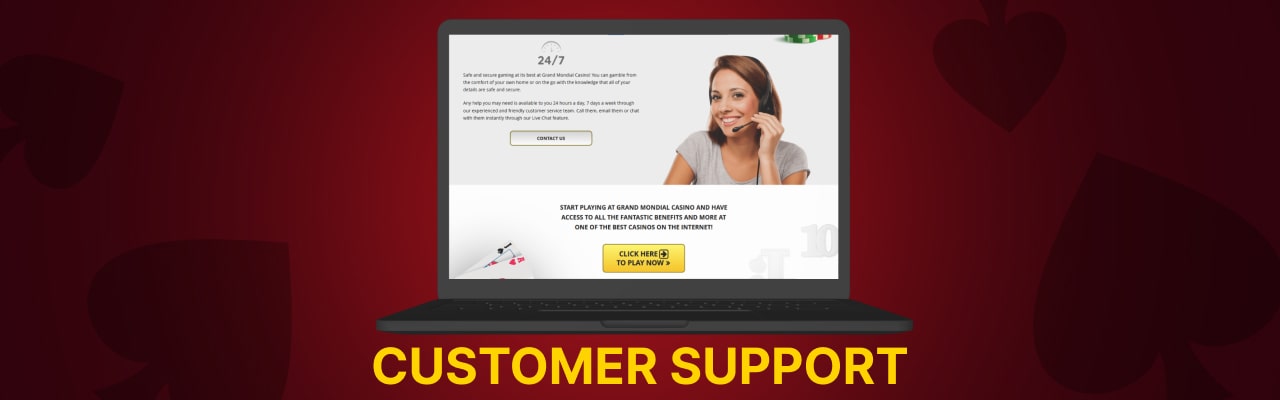 Grand mondial casino customer support