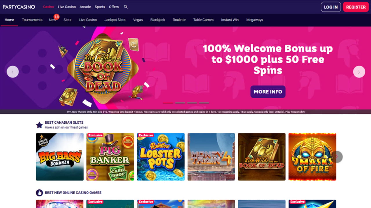 Party Casino Online Games