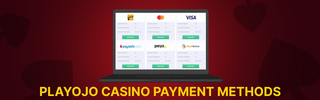 Playojo payment methods