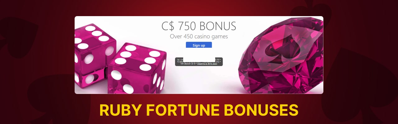 Ruby fortune bonuses