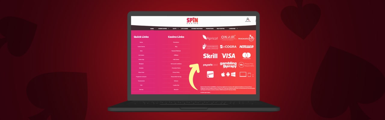 Spin casino payment methods