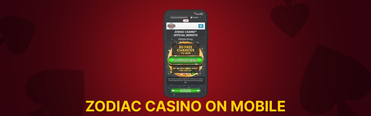 Zodiac casino on mobile