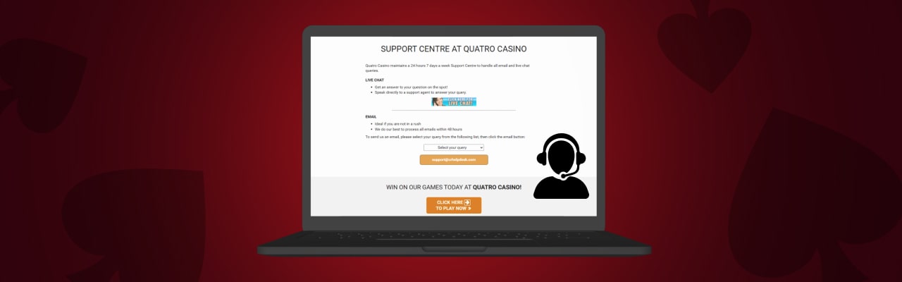 Quatro casino customer support