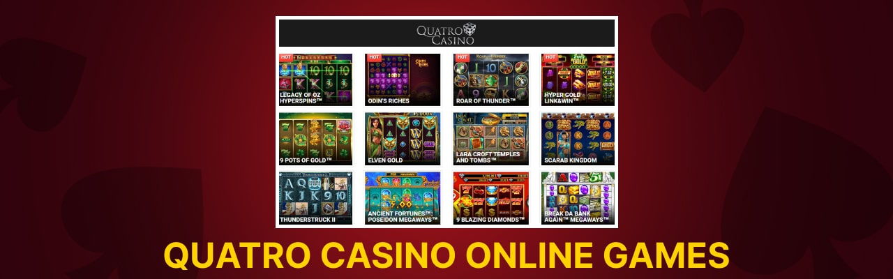 Quatro casino online games