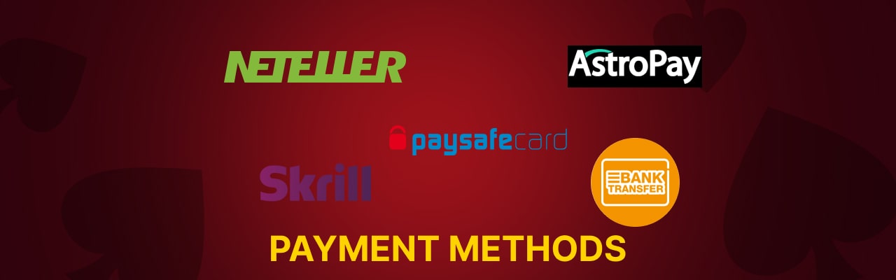 Luxury casino payment methods