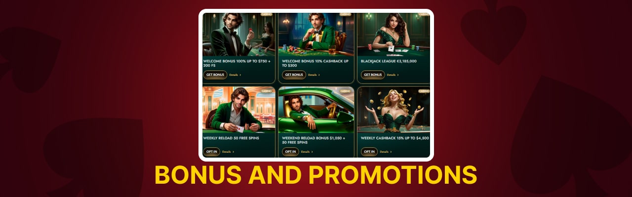 Cashed casino bonuses and promotions