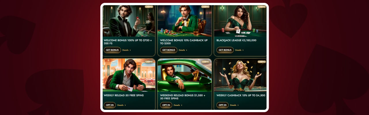 Cashed casino bonuses