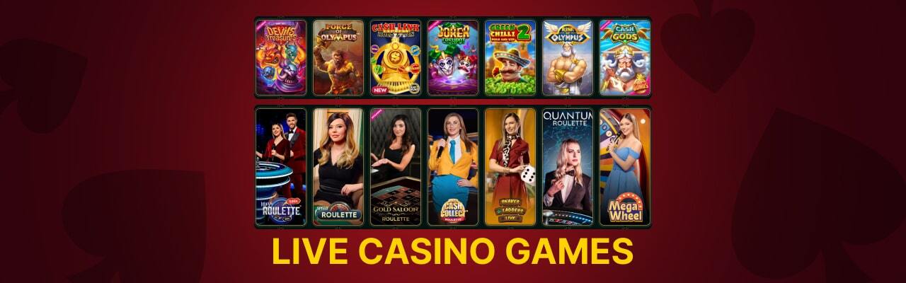 Cashed casino live games