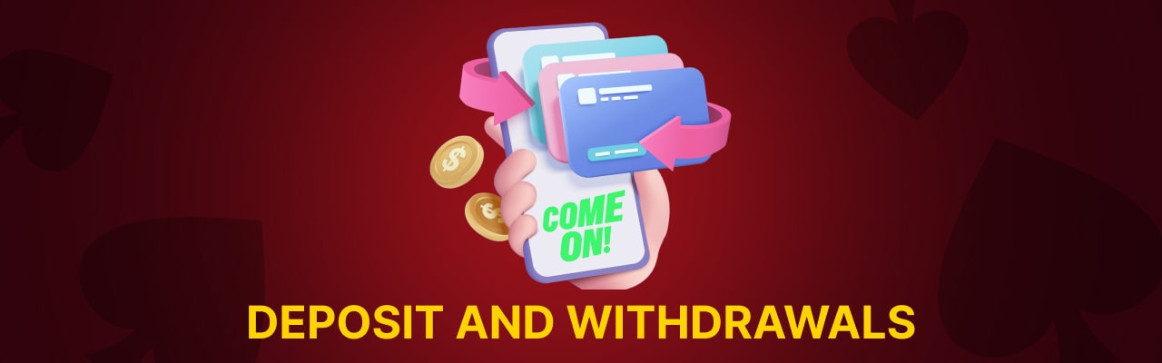 Comeon casino deposit withdrawals