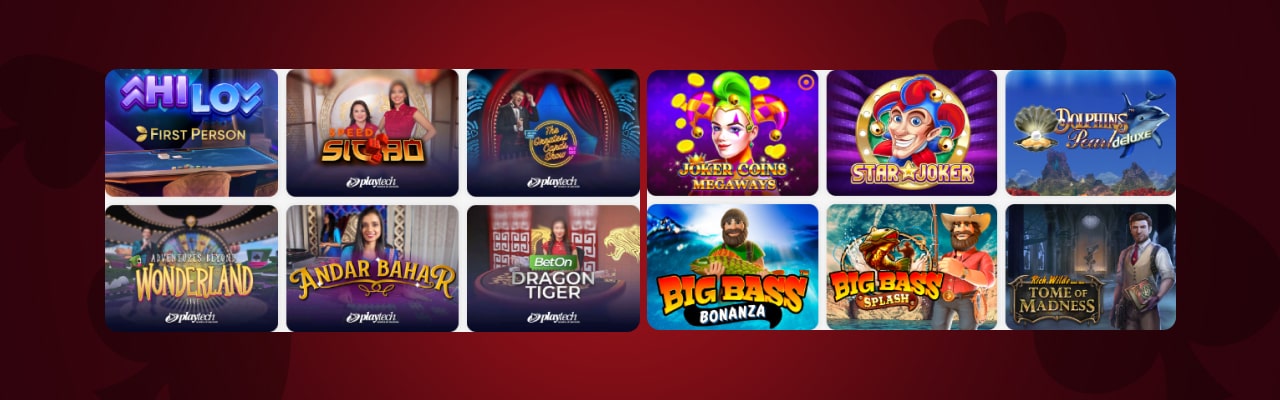 Lilibet casino live casino games