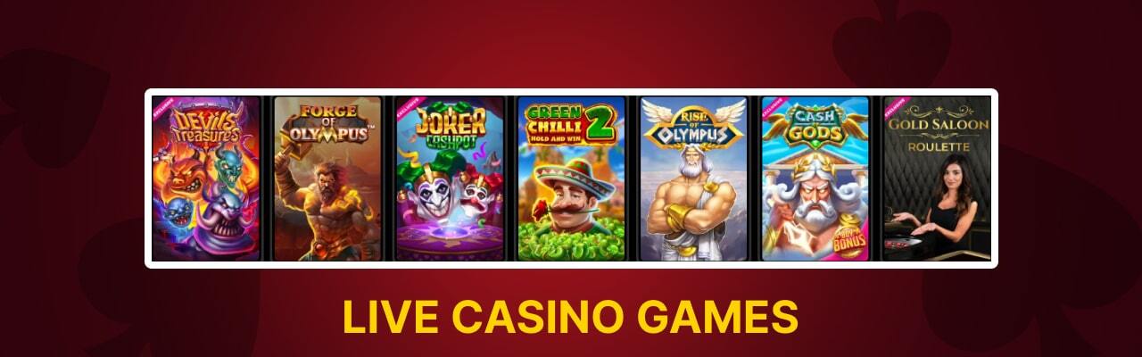 Spinsy casino live games