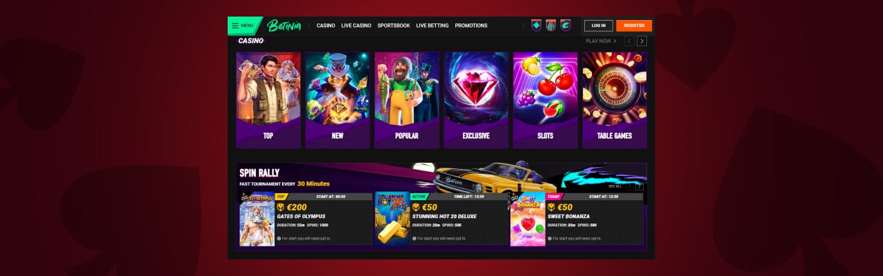 Betinia casino gaming