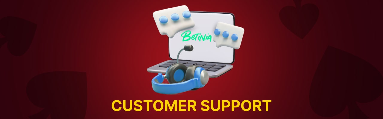 Betinia payments customer support