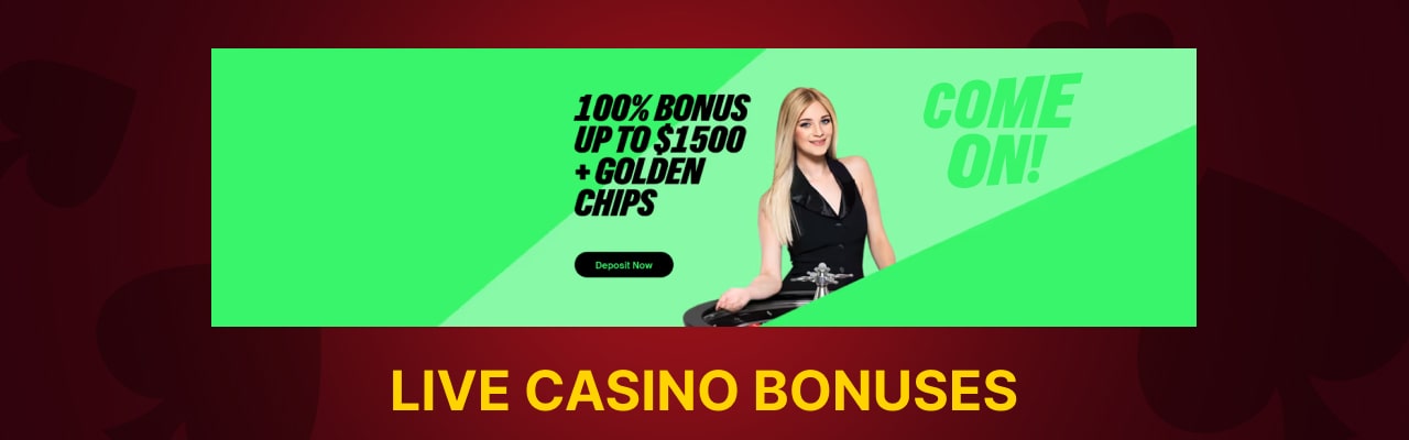 Bonuses for comeon live casino games