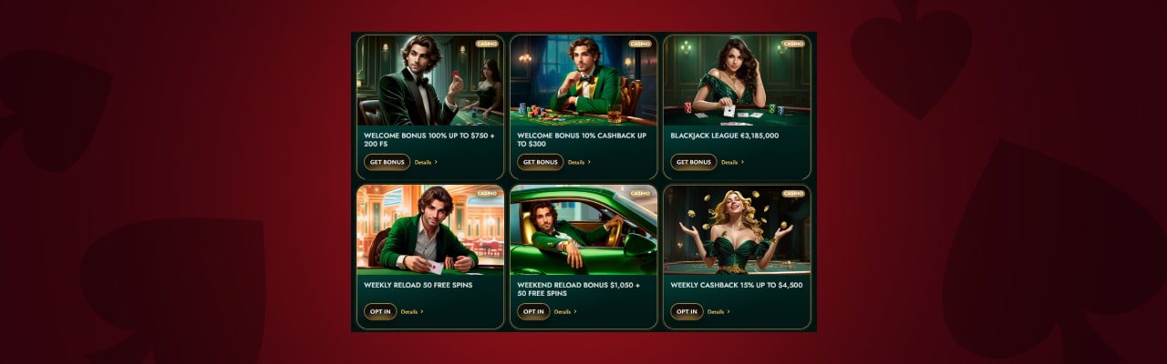 Cashed casino bonus types