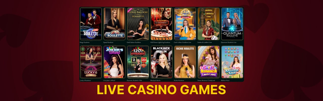 Cashed casino live games