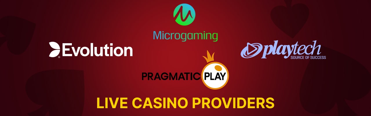 Cashed live casino providers