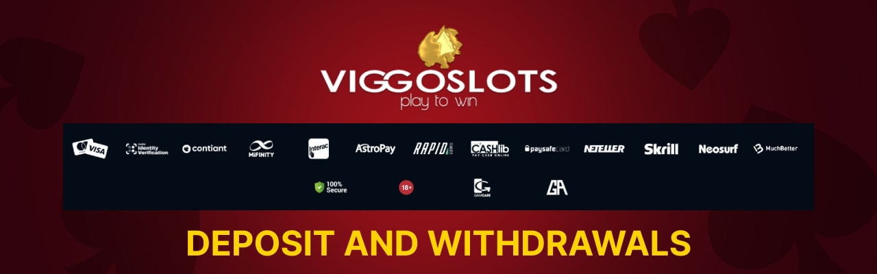 Deposit and withdrawals for viggoslots casino