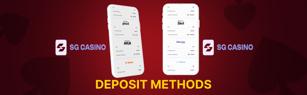 Deposit methods at sg casino canada