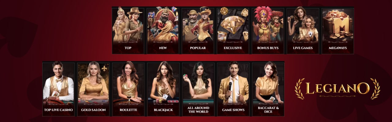 Legiano casino live casino games