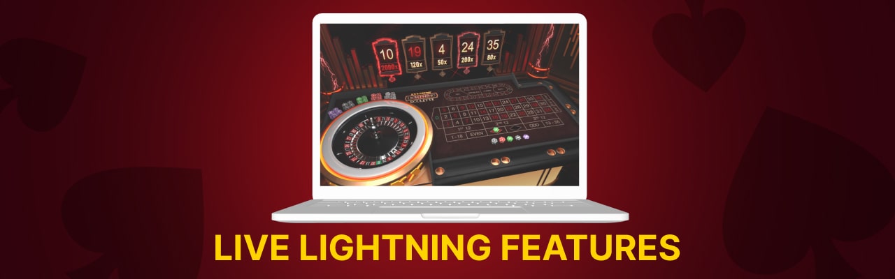 Lightning roulette features