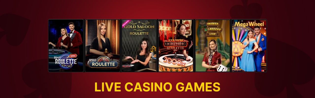 Popular live casino games