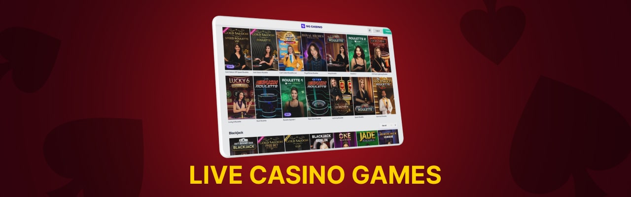 Popular live casino games at sg casino