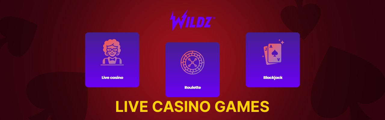 Popular live casino games at wildz casino