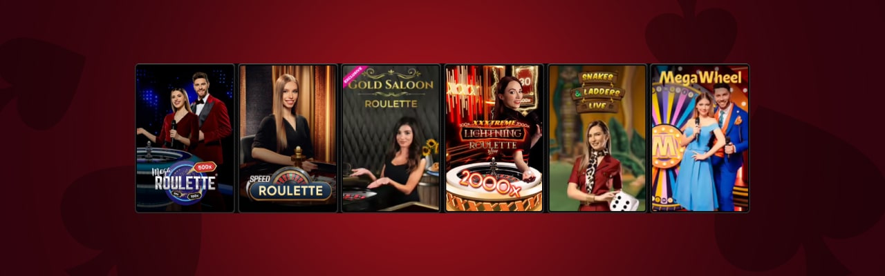 Popular live casino games