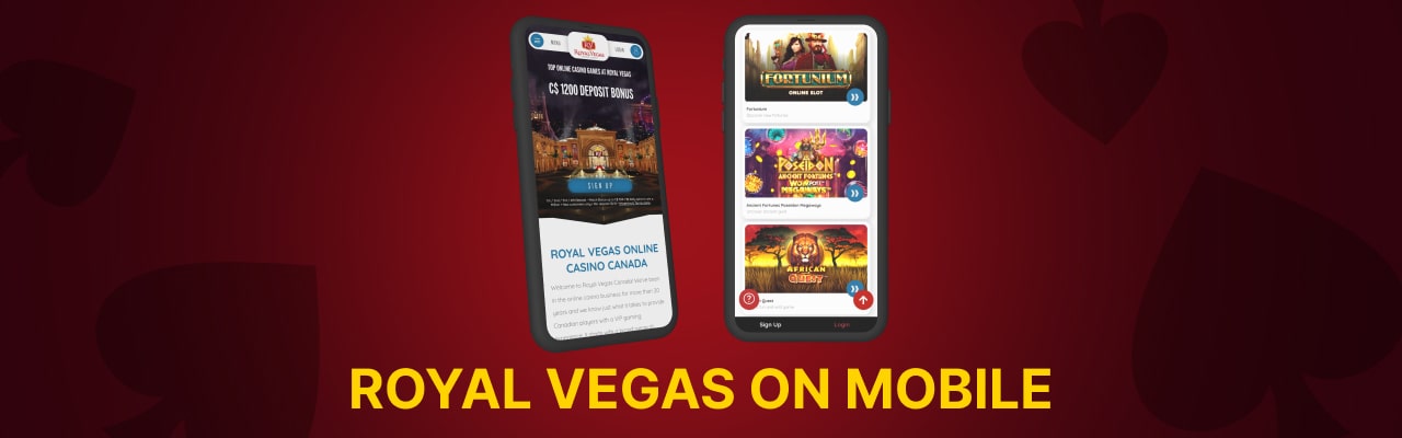 Royal vegas on mobile