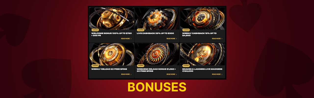 Spinsy live casino games bonuses