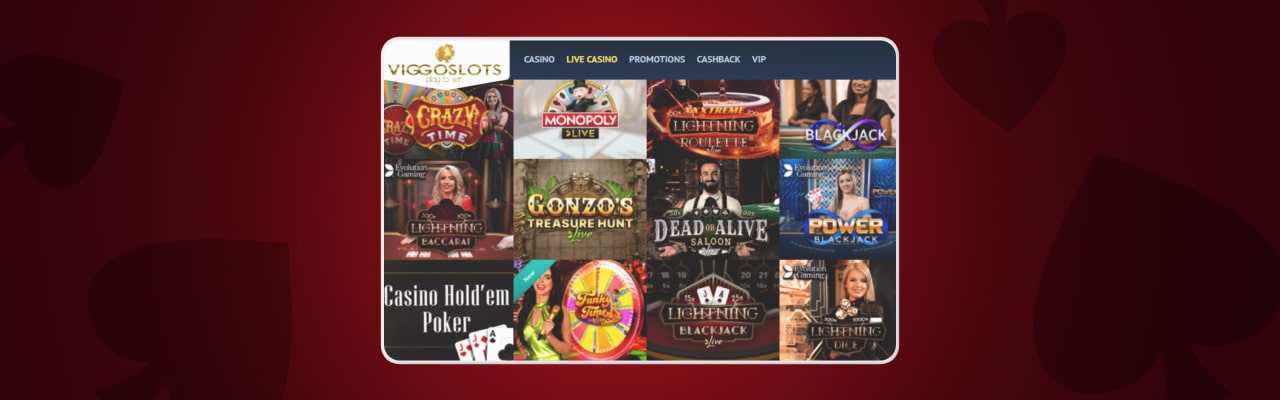 Viggoslots live casino games