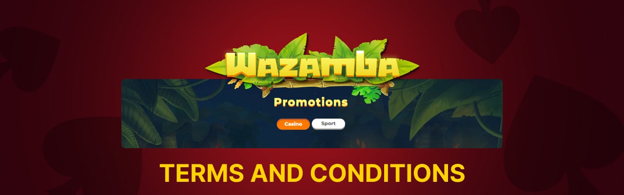 Wazamba bonuses terms conditions