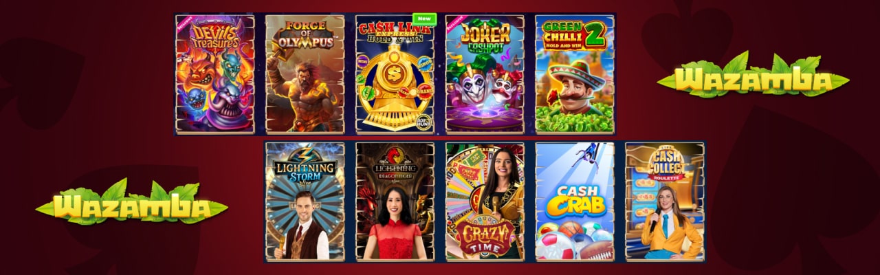 Wazamba casino live casino games