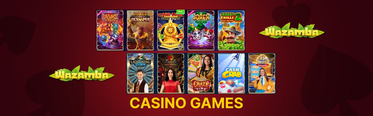 Wazamba casino live games