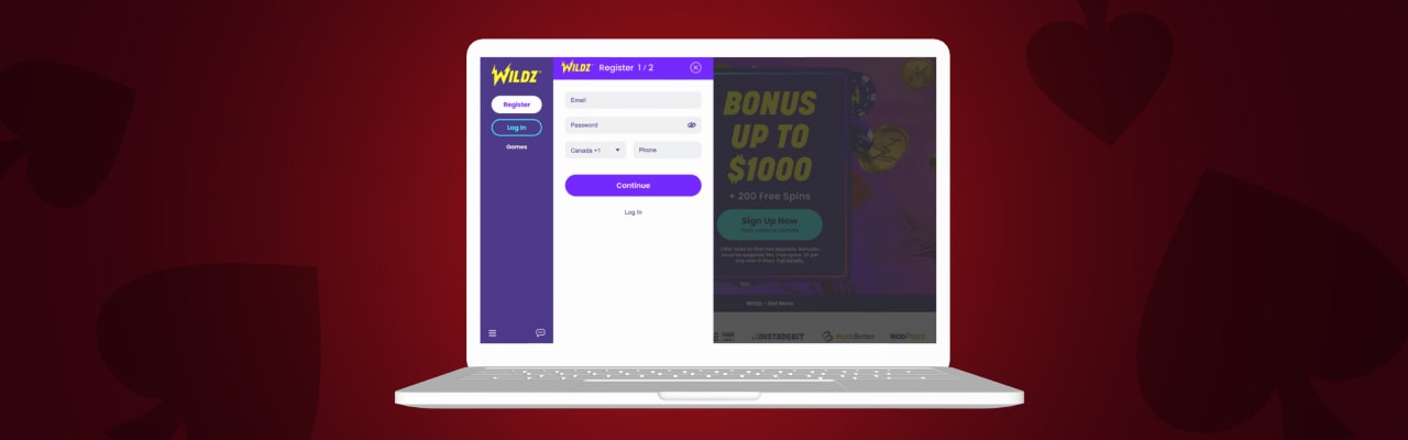 Wildz casino login register mobile