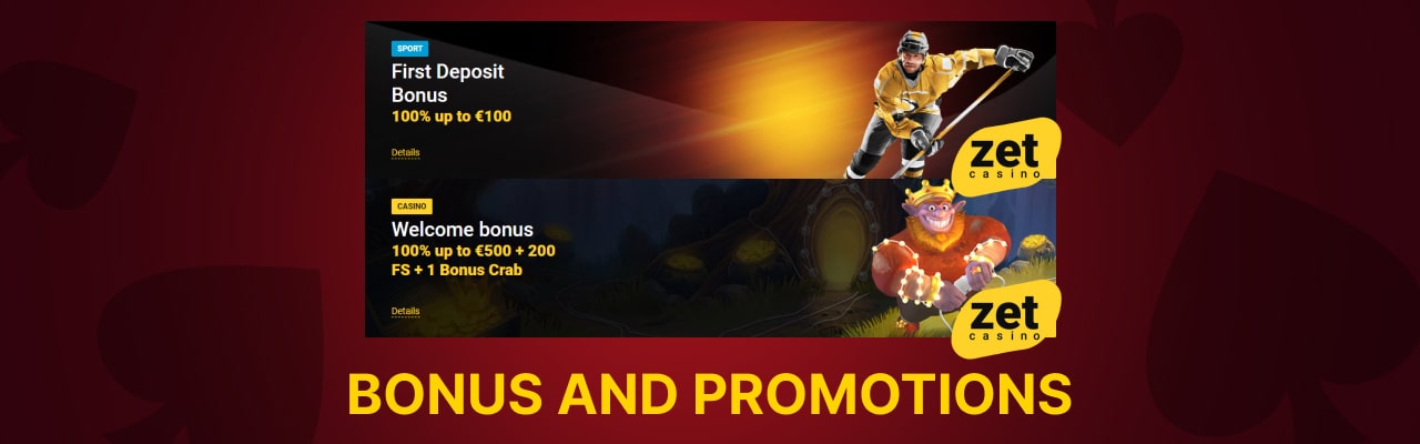 Zet casino bonuses and promotions