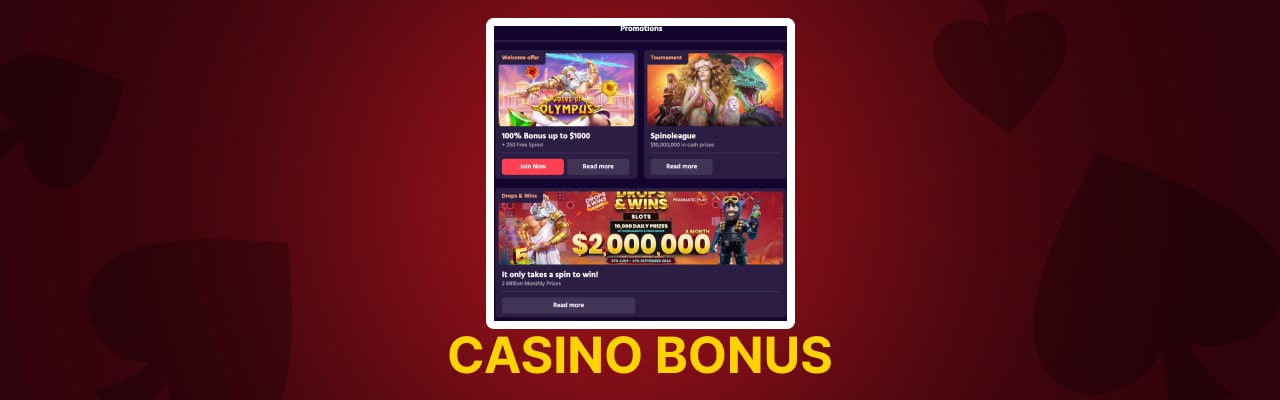 Big boost casino bonus types