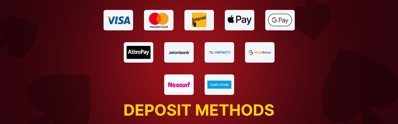 Deposit methods at arctic casino