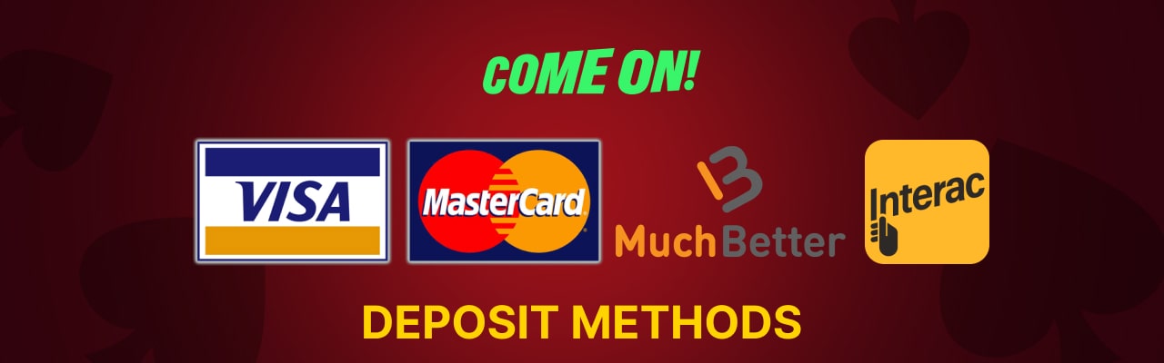 Deposit methods at comeon canada