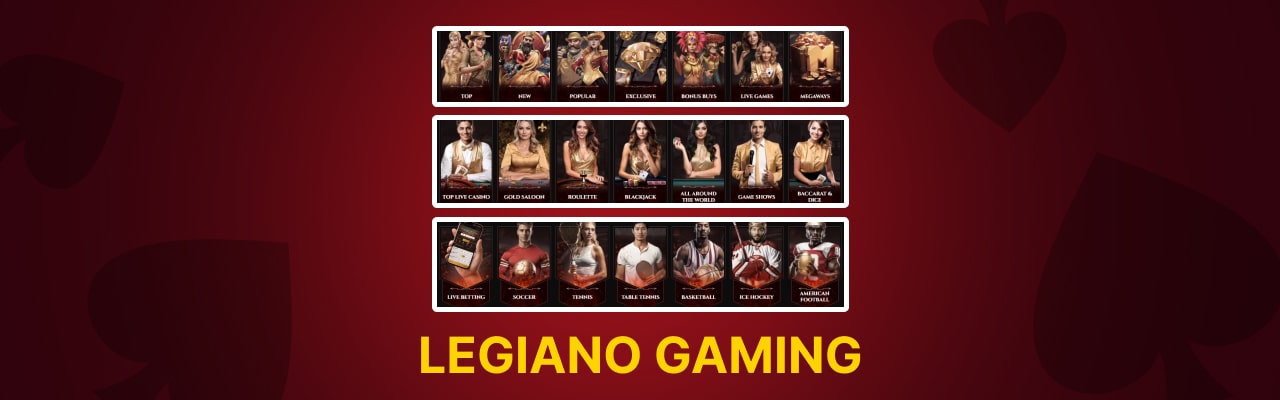 Legiano casino gaming