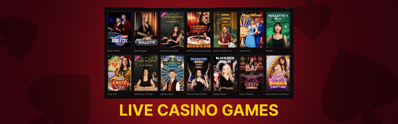 Legiano live casino games