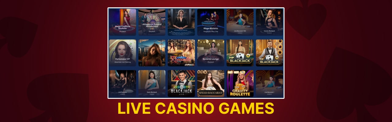 Live casino games at lucky dreams casino