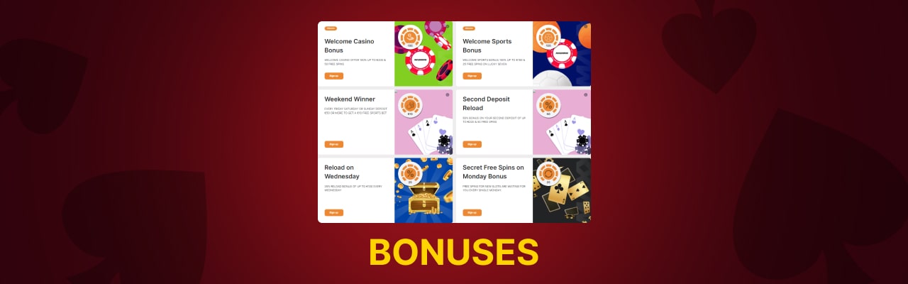 Maxxwin casino bonuses promotions