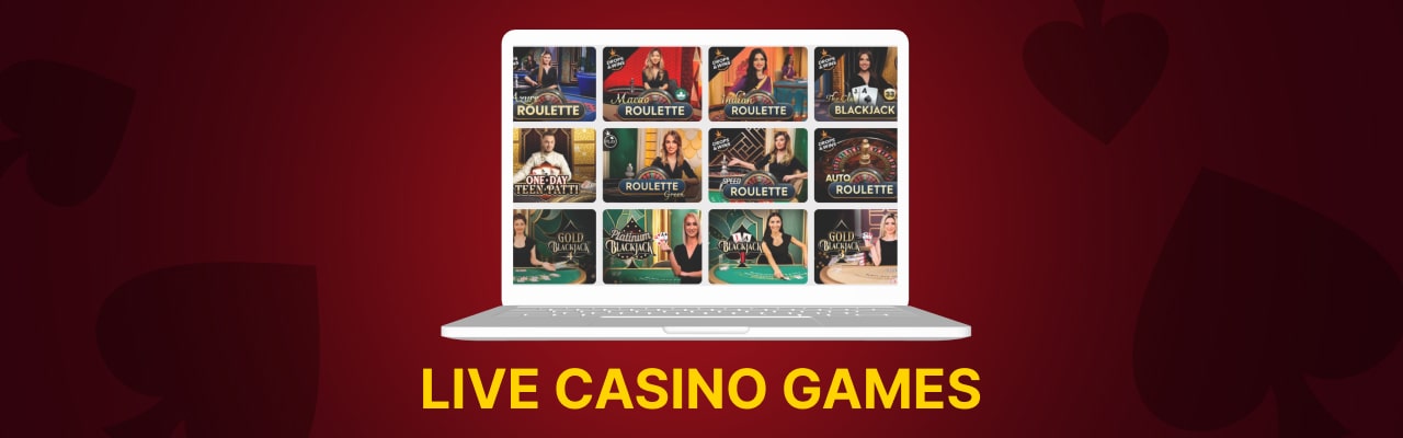 Popular live casino games